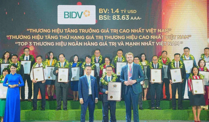 Ngân hàng BIDV - Thương hiệu có tốc độ tăng trưởng nhanh nhất Việt Nam