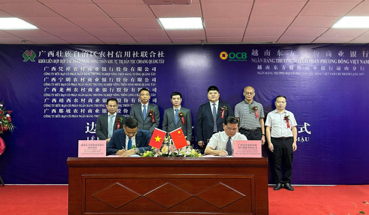 Ngân hàng OCB ký hợp tác thanh toán biên mậu với đối tác Trung Quốc