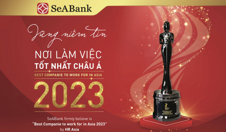 Ngân hàng SeABank được vinh danh “Nơi làm việc tốt nhất châu Á” trong 3 năm liên tiếp