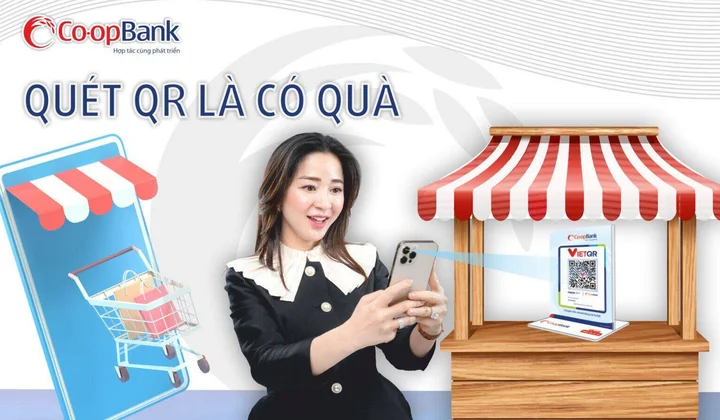 Quét QR Co-opBank nhận quà