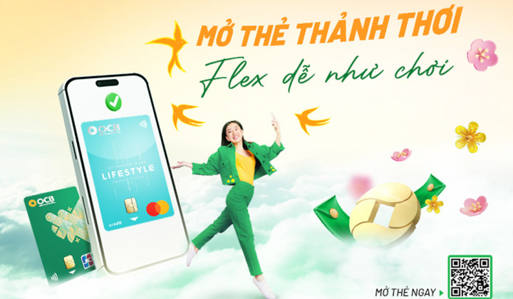 Mở thẻ tín dụng siêu nhanh trên ứng dụng OCB OMNI