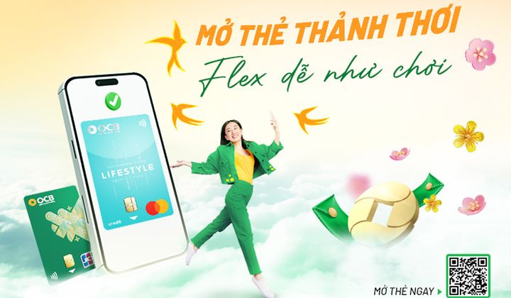 Mở thẻ tín dụng siêu nhanh trên ứng dụng OCB OMNI