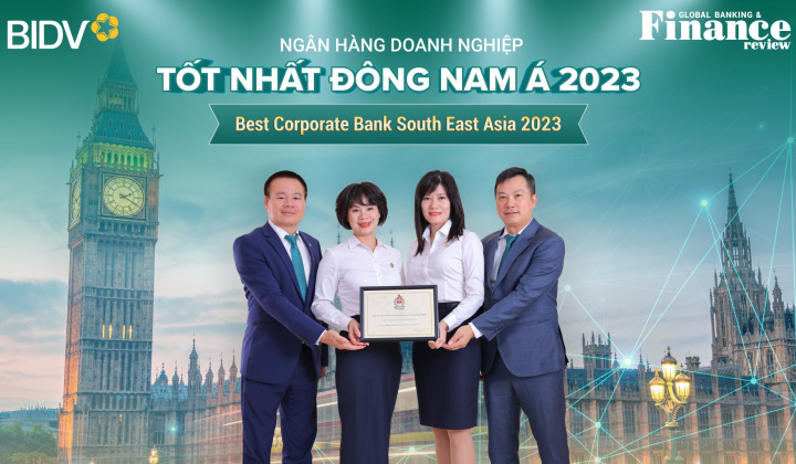 BIDV giữ vững vị trí Ngân hàng SME và Ngân hàng Doanh nghiệp tốt nhất Đông Nam Á