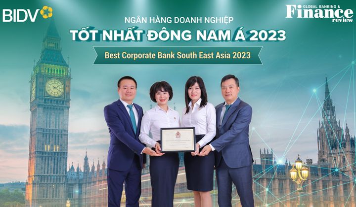 BIDV giữ vững vị trí Ngân hàng SME và Ngân hàng Doanh nghiệp tốt nhất Đông Nam Á