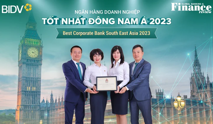 BIDV giữ vững vị trí Ngân hàng SME và Ngân hàng Doanh nghiệp tốt nhất Đông Nam Á