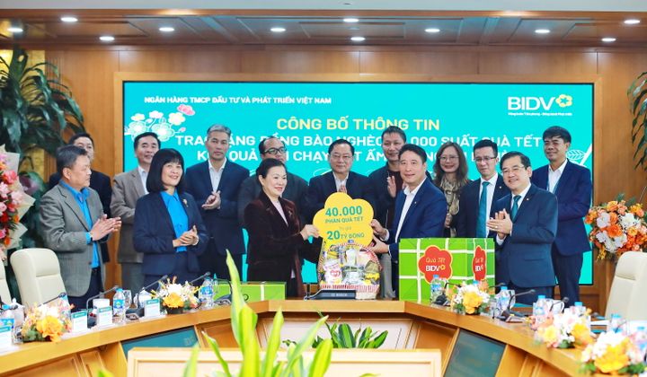 BIDV dành 20 tỷ đồng tặng quà Tết cho đồng bào nghèo Xuân Giáp Thìn 2024