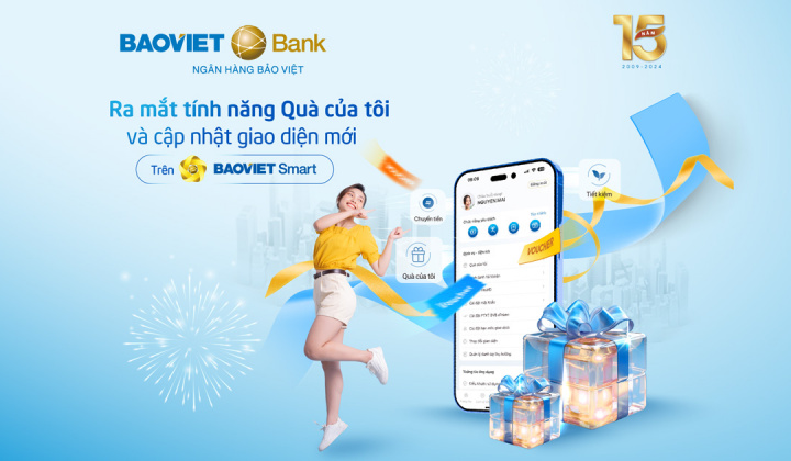 BAOVIET Smart thêm tính năng “Quà của tôi” và cập nhật giao diện mới