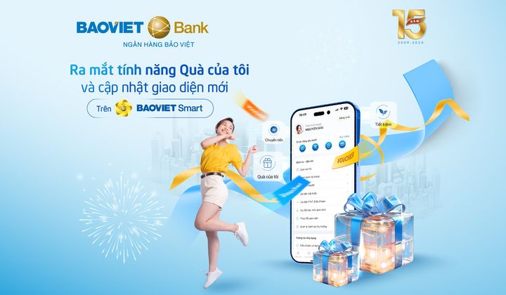 BAOVIET Smart thêm tính năng “Quà của tôi” và cập nhật giao diện mới