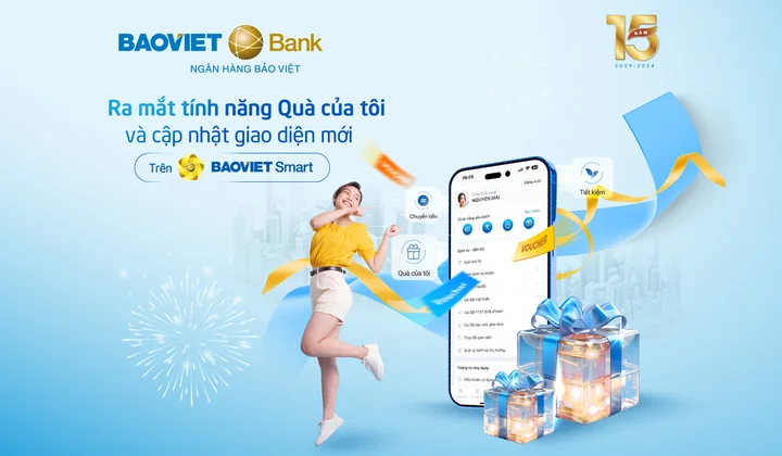 BAOVIET Smart thêm tính năng “Quà của tôi” và cập nhật giao diện mới