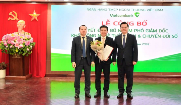 Vietcombank bổ nhiệm Phó Giám đốc Khối Công nghệ Thông tin & Chuyển đổi số