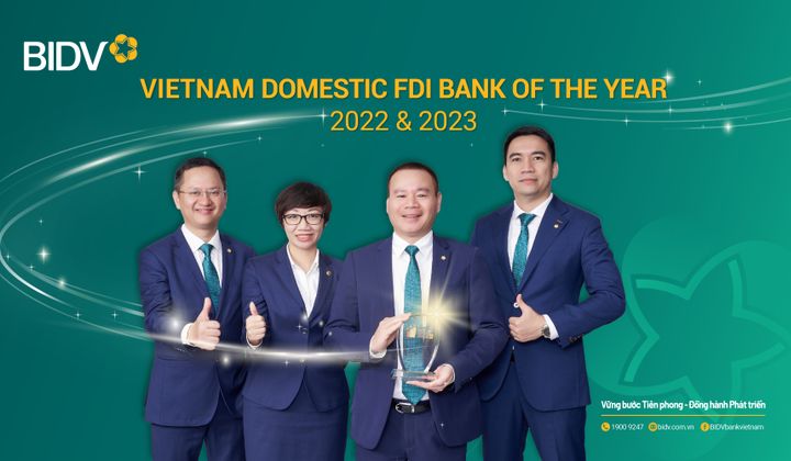 BIDV - Ngân hàng phục vụ khách hàng FDI tốt nhất Việt Nam 2023