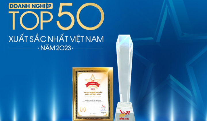 Sacombank 12 năm liên tiếp vào 'Top 50 Doanh nghiệp xuất sắc nhất Việt Nam'