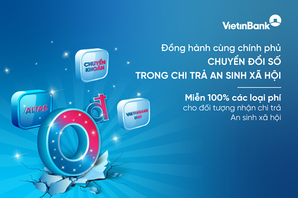VietinBank iPay Mobile thêm tính năng chi trả an sinh xã hội