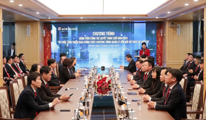 Agribank tổ chức chương trình Động viên quyết toán năm 2023 và Chúc mừng năm mới 2024