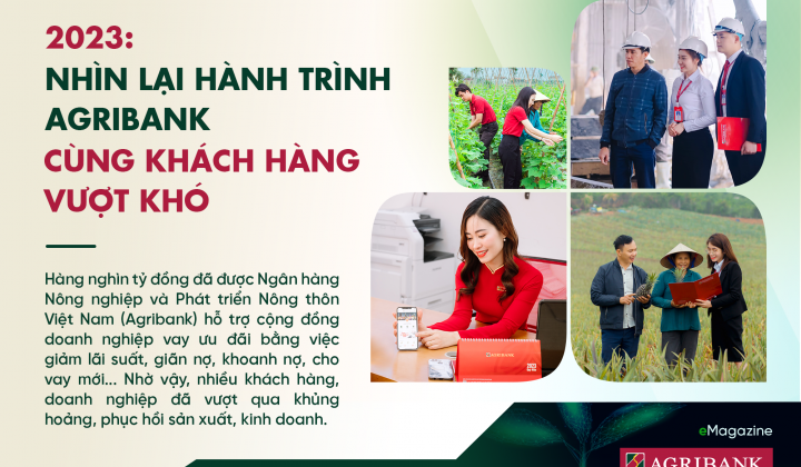 2023: Nhìn lại hành trình Agrbank cùng khách hàng vượt khó