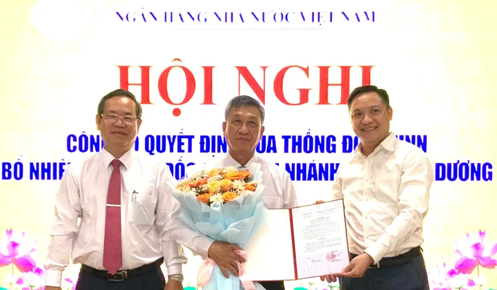 Tái bổ nhiệm Giám đốc Ngân hàng Nhà nước Việt Nam, chi nhánh tỉnh Bình Dương