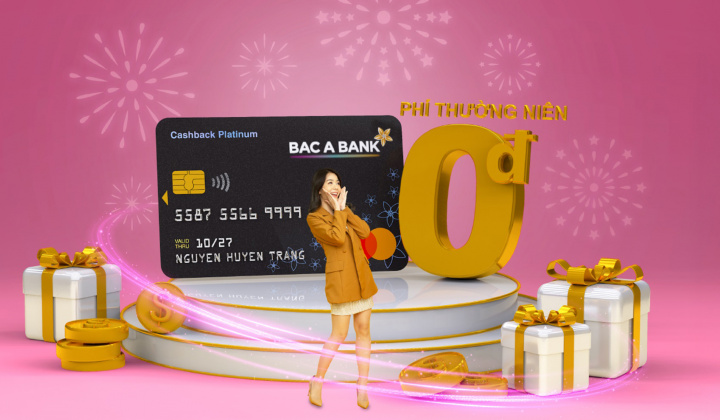 Thẻ tín dụng Bac A Bank MasterCard miễn phí thường niên 2 năm