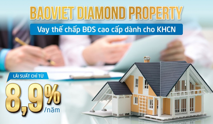 BAOVIET Bank cho khách hàng vay thế chấp bất động sản cao cấp