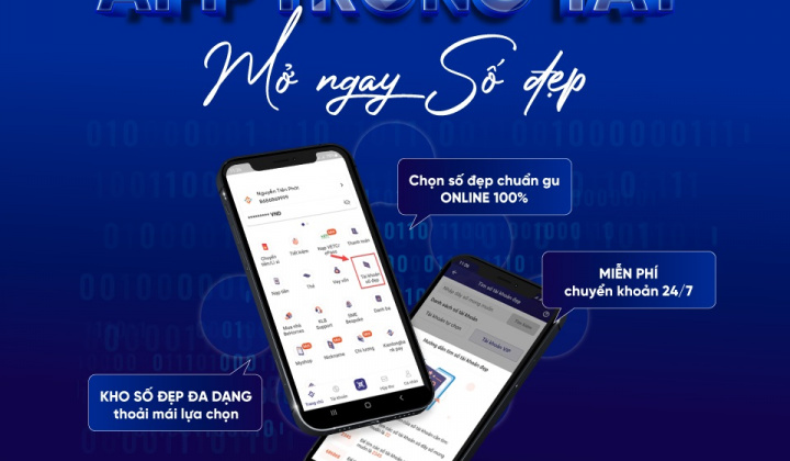Mở tài khoản số đẹp trên KienlongBank Plus