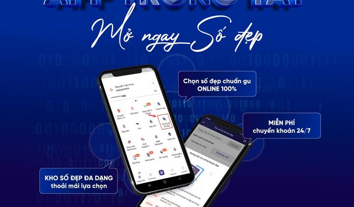 Mở tài khoản số đẹp trên KienlongBank Plus