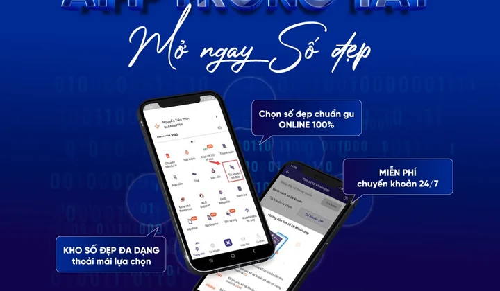Mở tài khoản số đẹp trên KienlongBank Plus