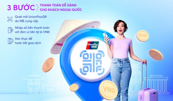MB ra mắt phương thức thanh toán thông qua chuẩn UnionPayQR