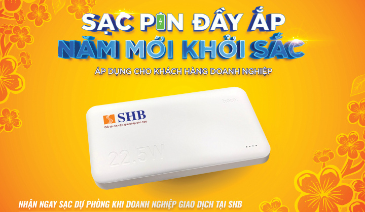 SHB “lì xì” nhiều quà tặng hấp dẫn cho khách hàng doanh nghiệp dịp Tết Giáp Thìn