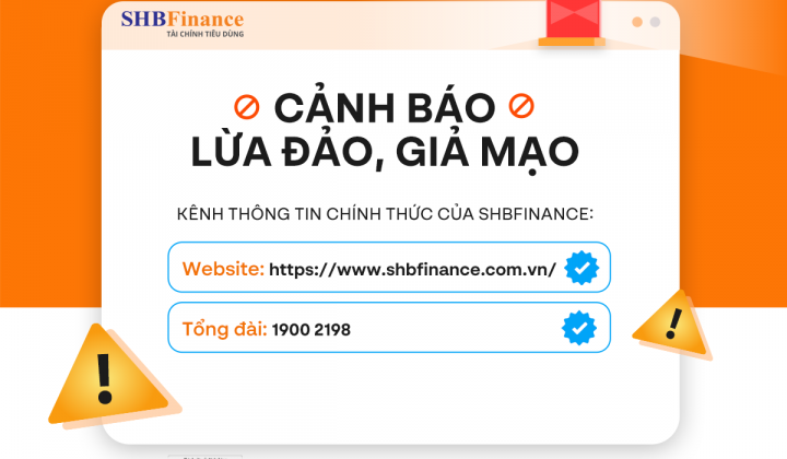 Cảnh báo đối tượng giả mạo SHBFinance