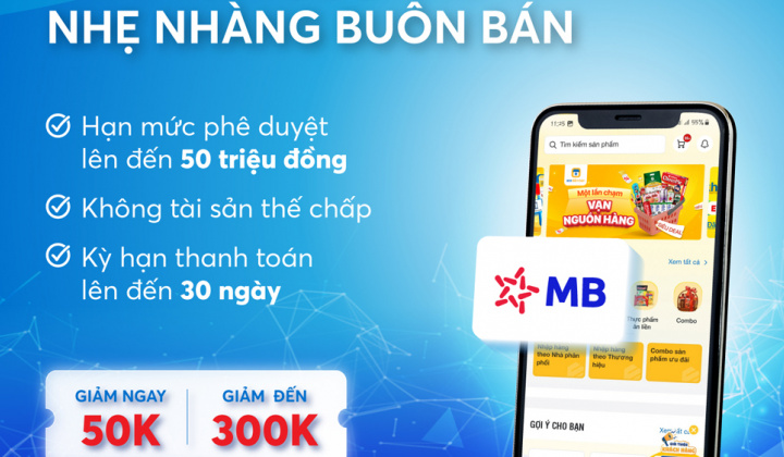 MB hỗ trợ vốn các chủ hộ kinh doanh nhỏ lẻ