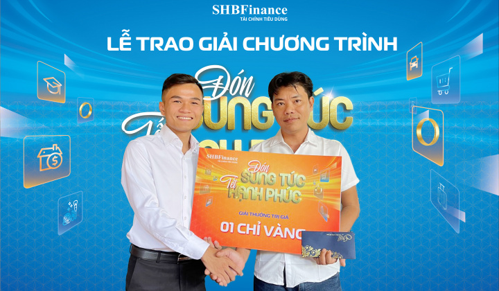 SHBFinance tặng 50 chỉ vàng 24K cho khách hàng