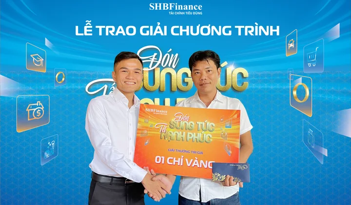 SHBFinance tặng 50 chỉ vàng 24K cho khách hàng