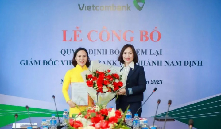 Bổ nhiệm lại Giám đốc Vietcombank Nam Định