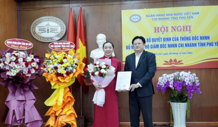 Bổ nhiệm Phó Giám đốc Ngân hàng Nhà nước chi nhánh tỉnh Phú Yên