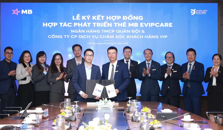 MB phát triển thẻ cao cấp MB eVIPcare Visa