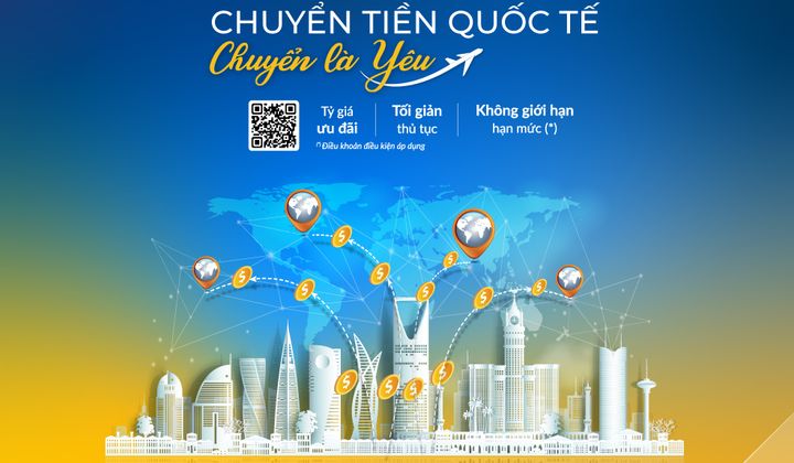 PVcomBank miễn phí chuyển tiền quốc tế cho khách hàng