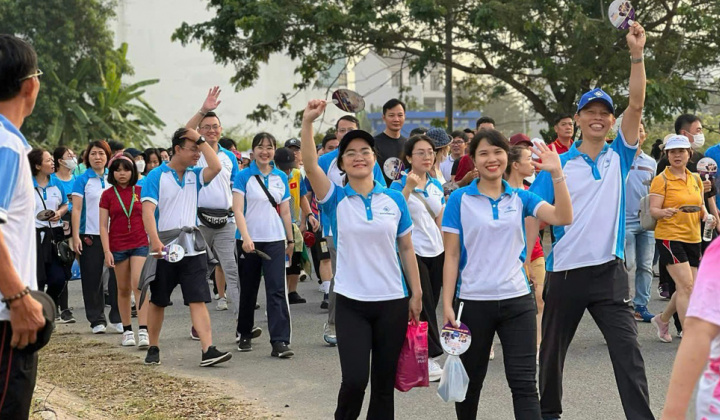 SaiGonBank hưởng ứng sự kiện đi bộ “Triệu bước chân, một tấm lòng”