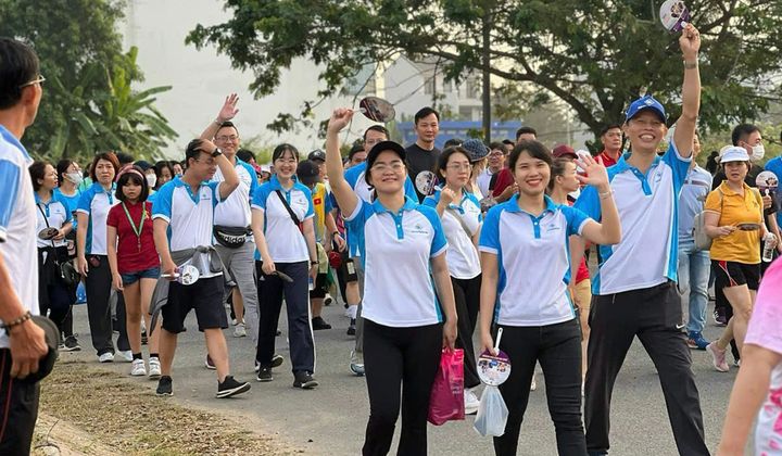 SaiGonBank hưởng ứng sự kiện đi bộ “Triệu bước chân, một tấm lòng”