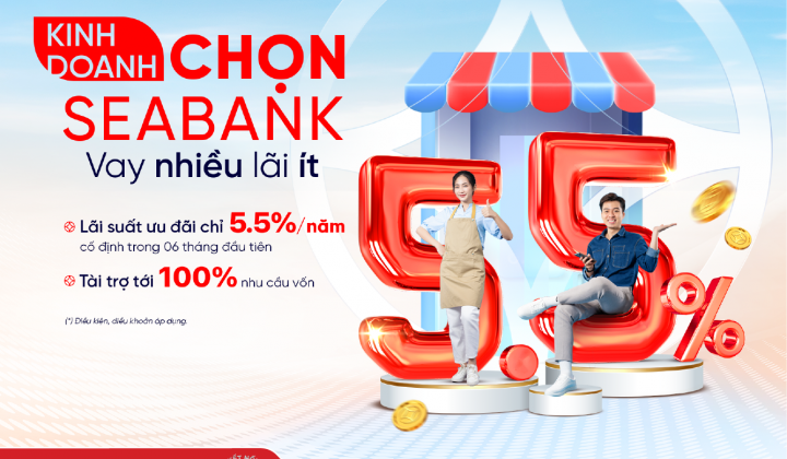 SeABank dành 5.000 tỷ đồng cho khách hàng cá nhân vay bổ sung vốn kinh doanh