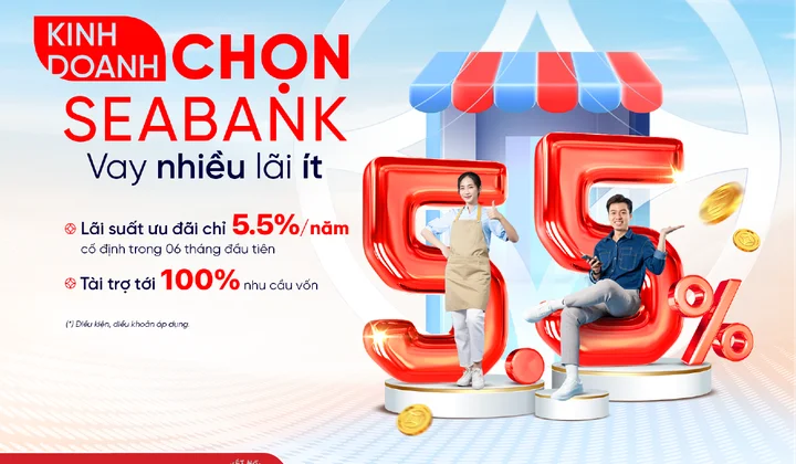 SeABank dành 5.000 tỷ đồng cho khách hàng cá nhân vay bổ sung vốn kinh doanh