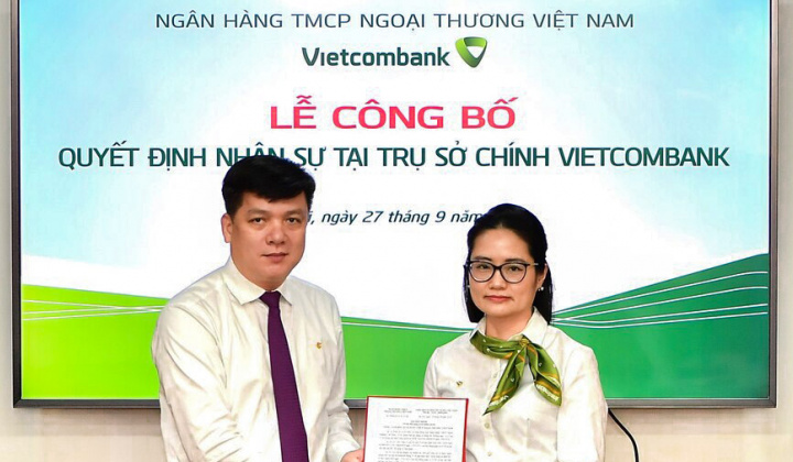 Vietcombank bổ nhiệm Phó Giám đốc Trung tâm Quản lý vận hành bán lẻ