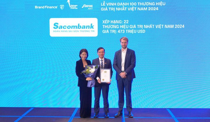 Sacombank vào Top 22 thương hiệu giá trị nhất Việt Nam của Brand Finance