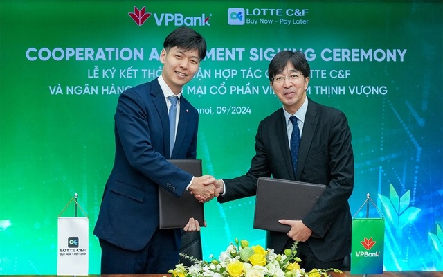 VPBank và LOTTE C&F hợp tác cung cấp giải pháp tài chính cho khách mua trước trả sau