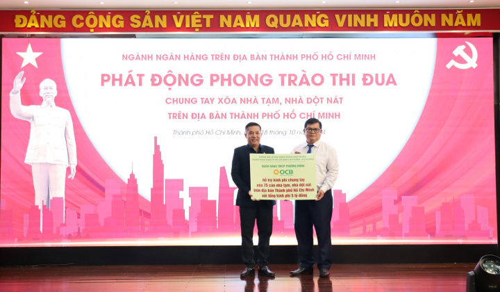 OCB ủng hộ 5 tỷ đồng xây dựng, sửa chữa 75 căn nhà cho các hộ nghèo