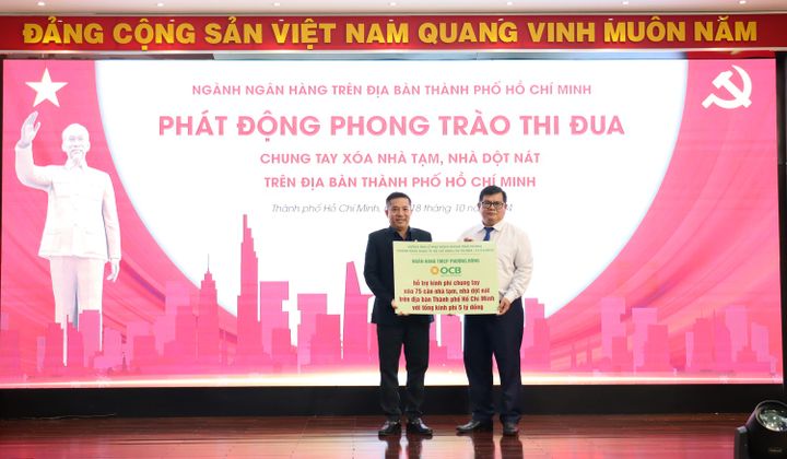 OCB ủng hộ 5 tỷ đồng xây dựng, sửa chữa 75 căn nhà cho các hộ nghèo