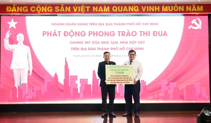 OCB ủng hộ 5 tỷ đồng xây dựng, sửa chữa 75 căn nhà cho các hộ nghèo