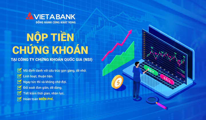 VietABank thêm tính năng nộp tiền tài khoản chứng khoán trên VietABank EzMobile