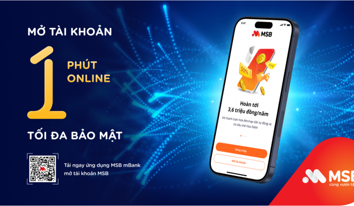 MSB ra mắt hành trình mở tài khoản trực tuyến công nghệ mới