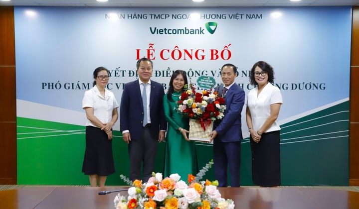 Bổ nhiệm Phó Giám đốc Vietcombank Chương Dương
