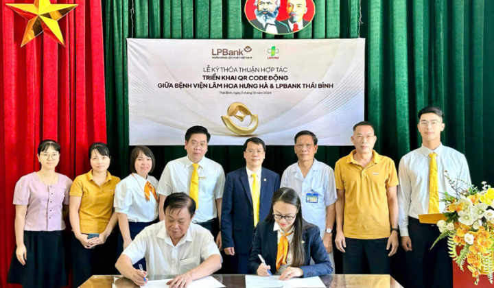 LPBank Thái Bình cung cấp giải pháp thanh toán qua QR Code động cho Bệnh viện