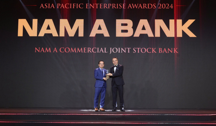 Nam A Bank nhận giải thưởng “Doanh nghiệp xuất sắc Châu Á”